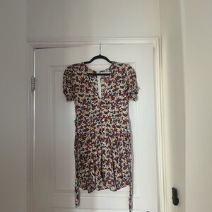 Faithfull the Brand Multicolor Floral Mini Dress